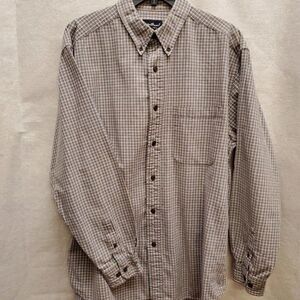 Eddie Bauer Men's Plaid Long Sleeve Shirt in Size M